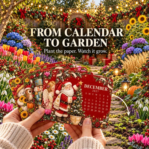 🎄🌱 Weihnachtliche Sonderedition – Umweltfreundlicher, bepflanzbarer „Timeless“-Saatgutkalender 2027🌸🌿