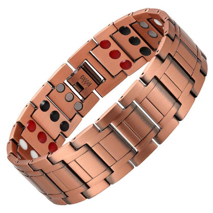 ✨ Elegantes Kupfer-Magnetarmband mit 5-Elemente-Design 💎