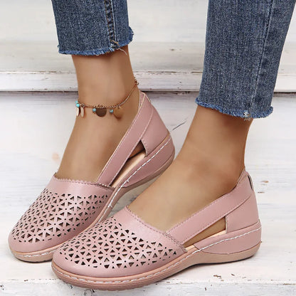Modische Damensandalen mit geschlossener Spitze, wasserdicht, zum Hineinschlüpfen, rund, bequeme Freizeitschuhe für Damen, Outdoor-Sommer-Schuhe, große Größen 35–43