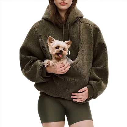 🐾💎 Kuschelige Fleece-Haustiertasche für gemeinsame Nähe – Warm & unterstützend für kleine Haustiere💎