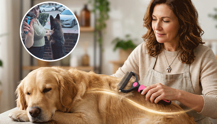 🐶  Doppelseitiger Tierhaarentferner – Schluss mit Haaren überall! (🔥 Nur heute: 80 % Rabatt) 🐾