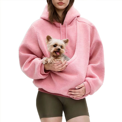 🐾💎 Kuschelige Fleece-Haustiertasche für gemeinsame Nähe – Warm & unterstützend für kleine Haustiere💎