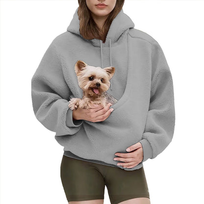 🐾💎 Kuschelige Fleece-Haustiertasche für gemeinsame Nähe – Warm & unterstützend für kleine Haustiere💎