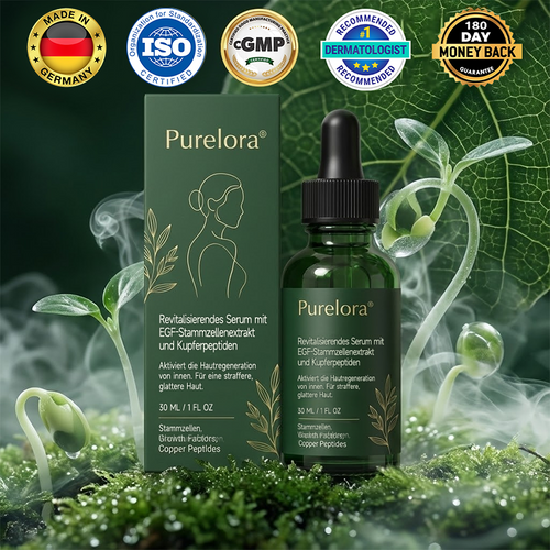 Purelora® Stammzellen-abgeleitetes EGF & Kupferpeptid-Aktivierungsserum (Aktiviert die Hauterneuerung von innen heraus für eine straffere, glattere Haut)（副本）